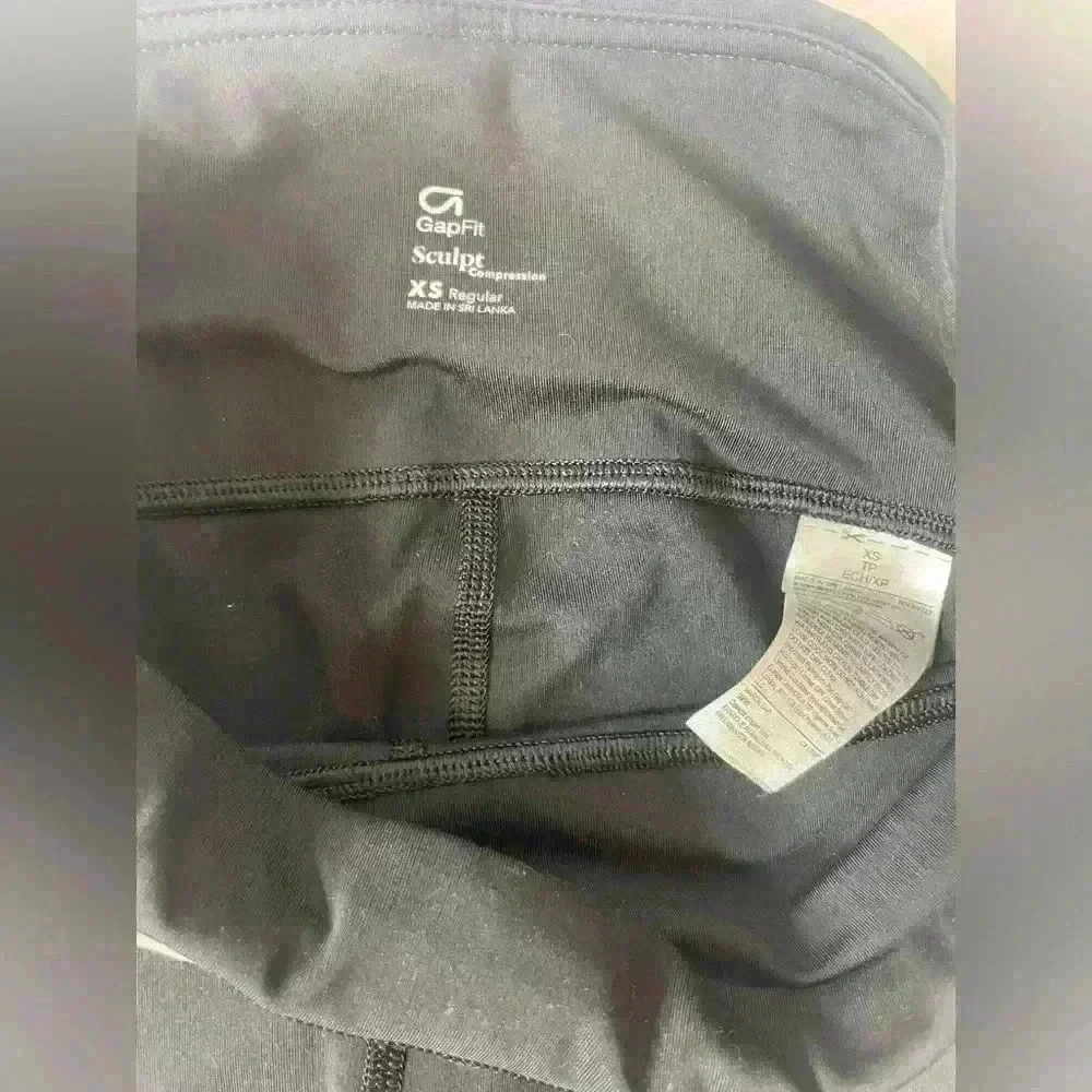 GapFit Women’s Sculpt Compression Leggings Size XS Black Beige White - Picture 5 of 6